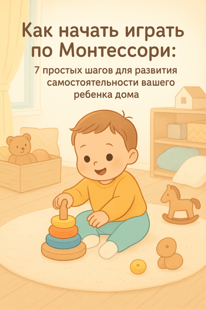 Как начать играть по Монтессори: 7 простых шагов для развития самостоятельности вашего ребенка дома