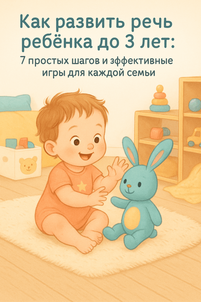Как развить речь ребёнка до 3 лет: 7 простых шагов и эффективные игры для каждой семьи