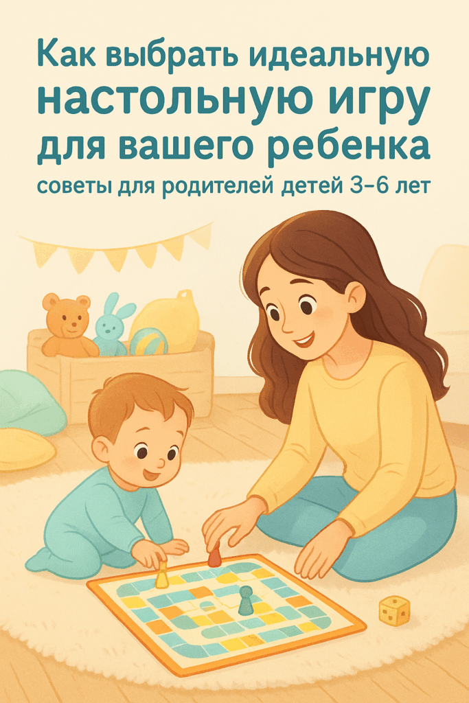 Как выбрать идеальную настольную игру для вашего ребенка: советы для родителей детей 3-6 лет