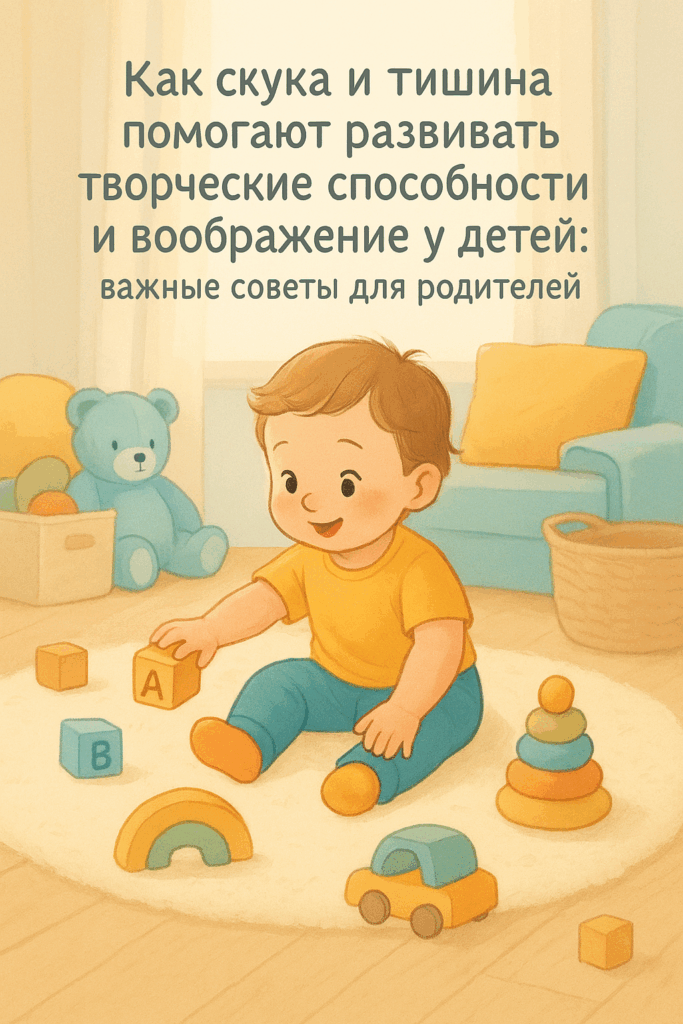 Как скука и тишина помогают развивать творческие способности и воображение у детей: важные советы для родителей
