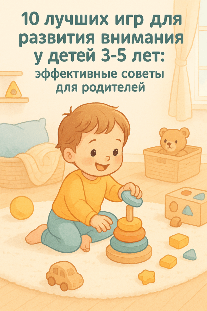 10 лучших игр для развития внимания у детей 3-5 лет: эффективные советы для родителей