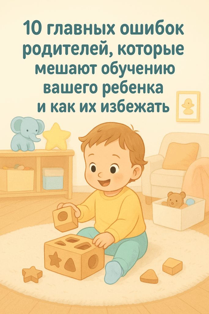 10 главных ошибок родителей, которые мешают обучению вашего ребенка и как их избежать